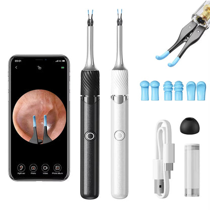 12MP Camera Ear Cleaner Tool with Wi-Fi and LED Otoscope for iPhone/Android