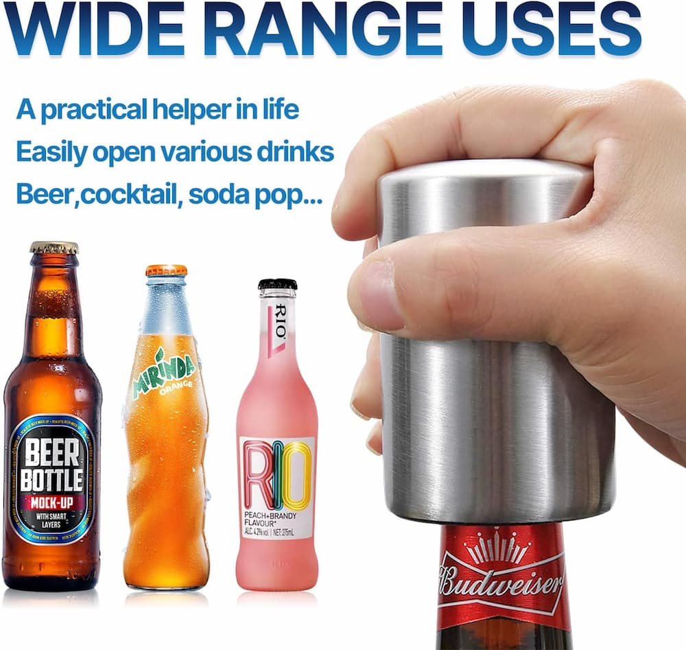 Instant Bottle Opener with One Simple Push
