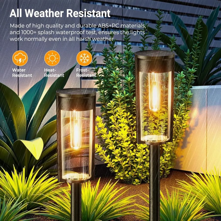 Seamless Solar Garden Path Lighting for Walkways