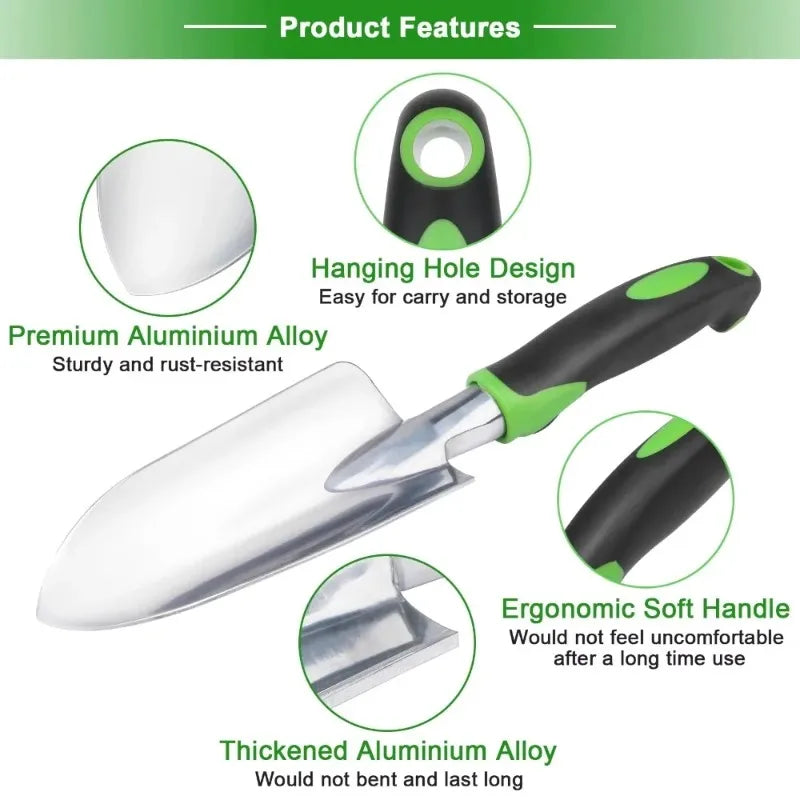 Mini Garden Shovel | Aluminum Alloy | Ergonomic Soft Grip