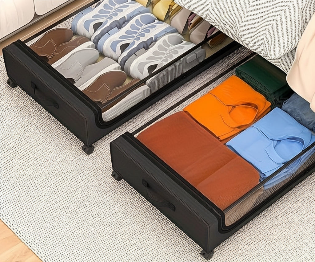 Under-Bed Rolling Storage Bins for Clutter-Free Living