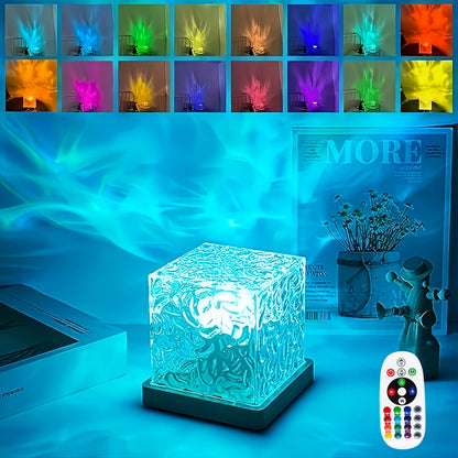 RGB Ambient Light Projector with Dynamic Ripple Effect