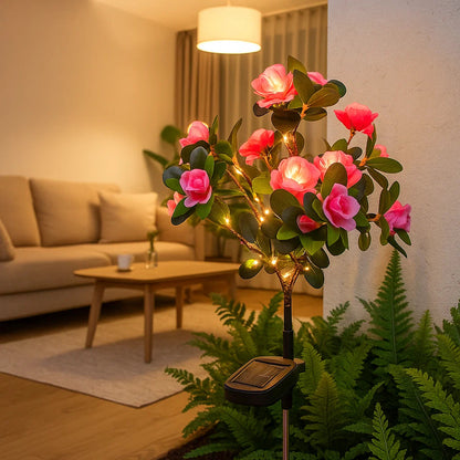 Solar-Powered Outdoor Flower Lights