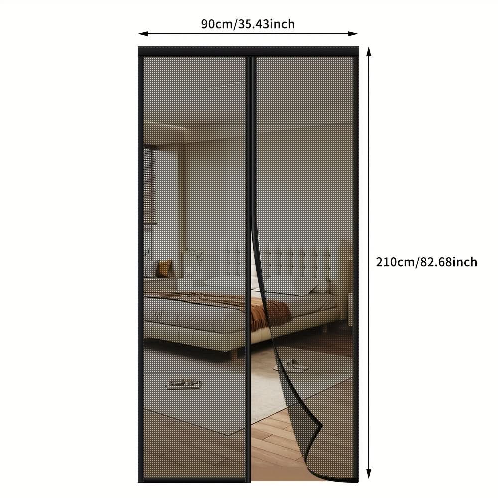 Hands-Free Magnetic Mosquito Screen Curtain for Insect Protection
