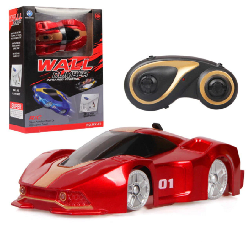Remote-Controlled Racing Car Toy for Wall Climbing and Ceilings