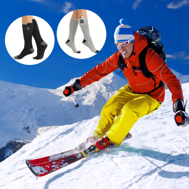 Rechargeable Heated Socks with Adjustable Temperature – Up to 8 Hours Warmth