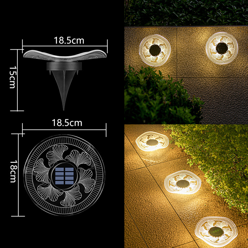 Solar-Powered Garden Glow Light - Effortless Outdoor Illumination