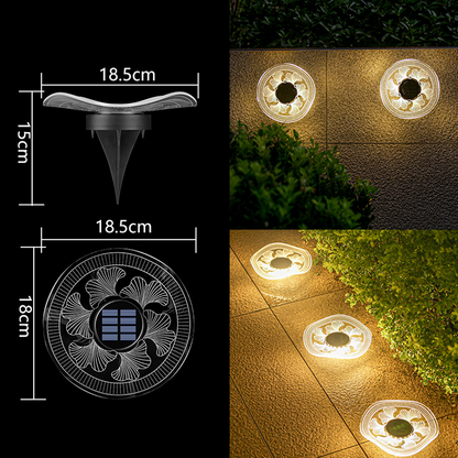 Solar-Powered Garden Glow Light - Effortless Outdoor Illumination