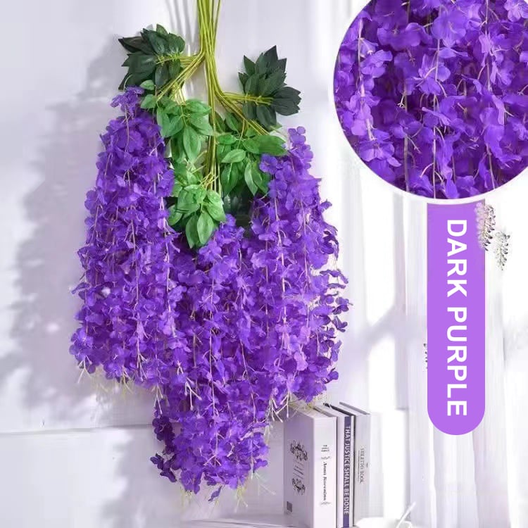 Vibrant, Lush Wisteria Plant that Requires No Watering