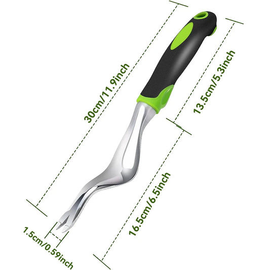 Ergonomic 30 cm Aluminum Garden Weeder for Weed Cutting