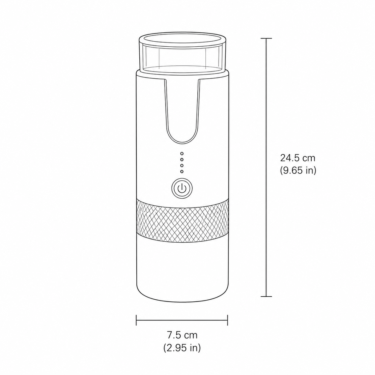 Espresso Machine for Ground Coffee and Capsules – Portable Design