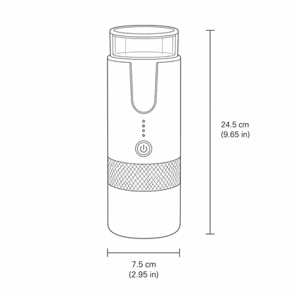 Espresso Machine for Ground Coffee and Capsules – Portable Design