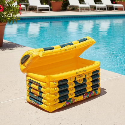 Inflatable Cooler in Pirate Treasure Chest Design