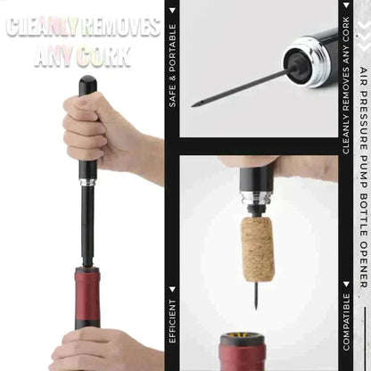 Compact and Portable Bottle Opener with Efficient Air Pressure Design
