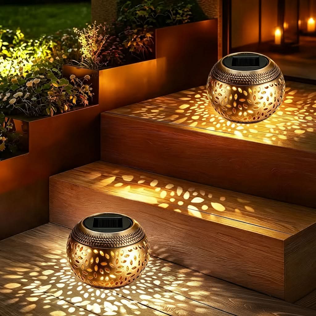 Portable Solar-Powered Table Lamp for Cozy Outdoor Illumination
