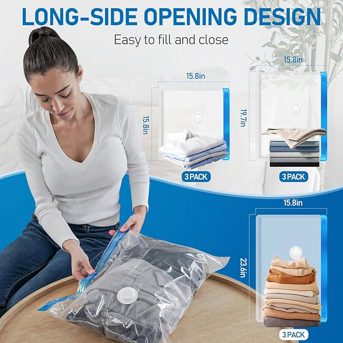 Instantly Create More Space by Compressing Your Clothing