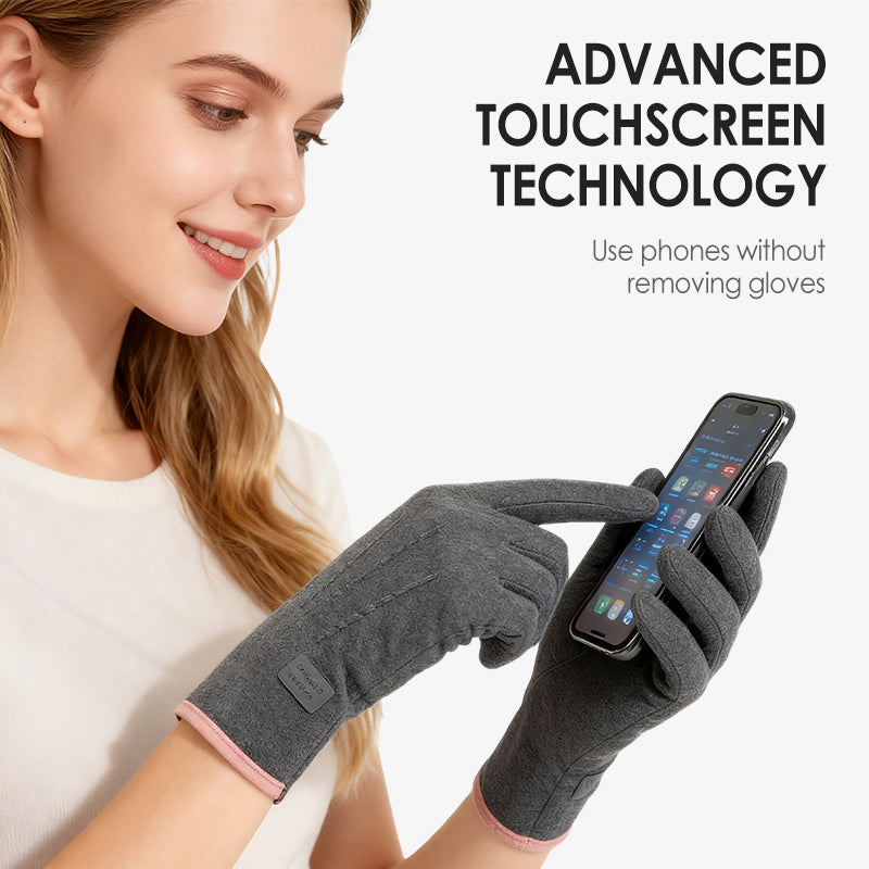 Keep Warm with Touchscreen-Compatible Winter Gloves for Anytime Use