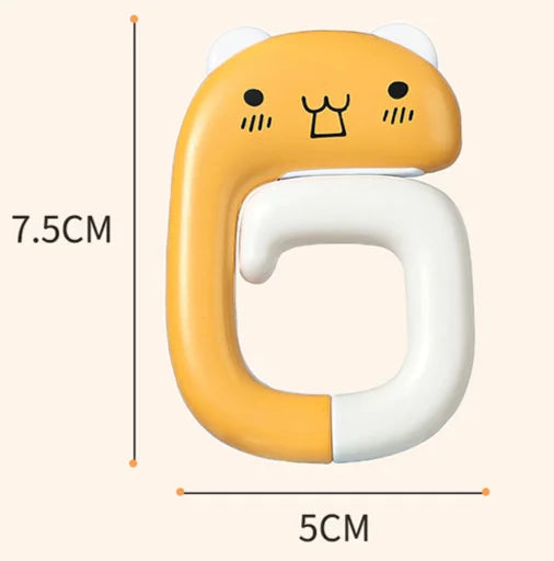 Portable Backpack and Key Organizer - Foldable Cartoon Table Hook