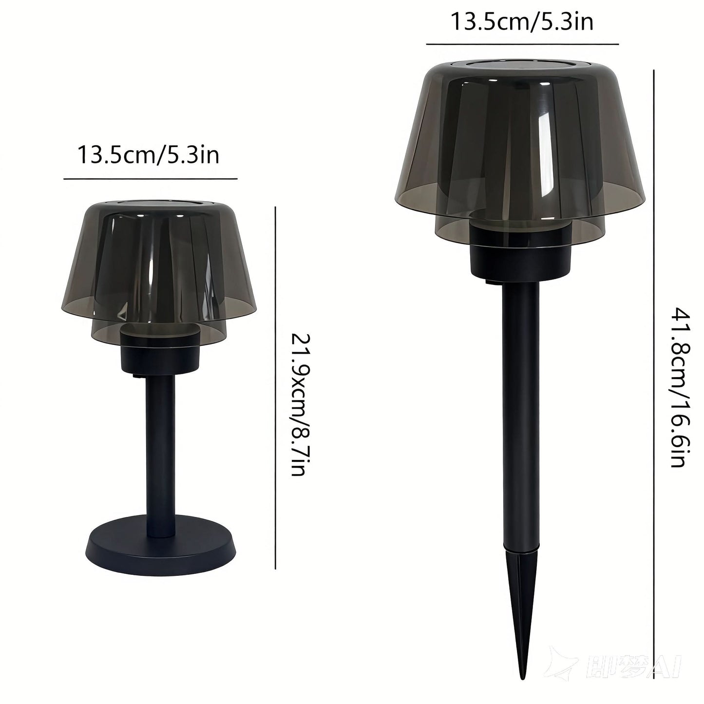 Table Light with Flame Design for Pathway Illumination