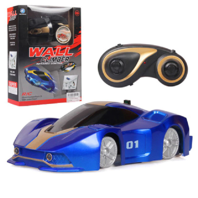 Remote-Controlled Racing Car Toy for Wall Climbing and Ceilings