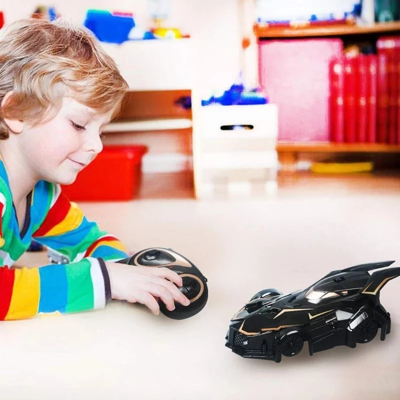 Remote-Controlled Racing Car Toy for Wall Climbing and Ceilings