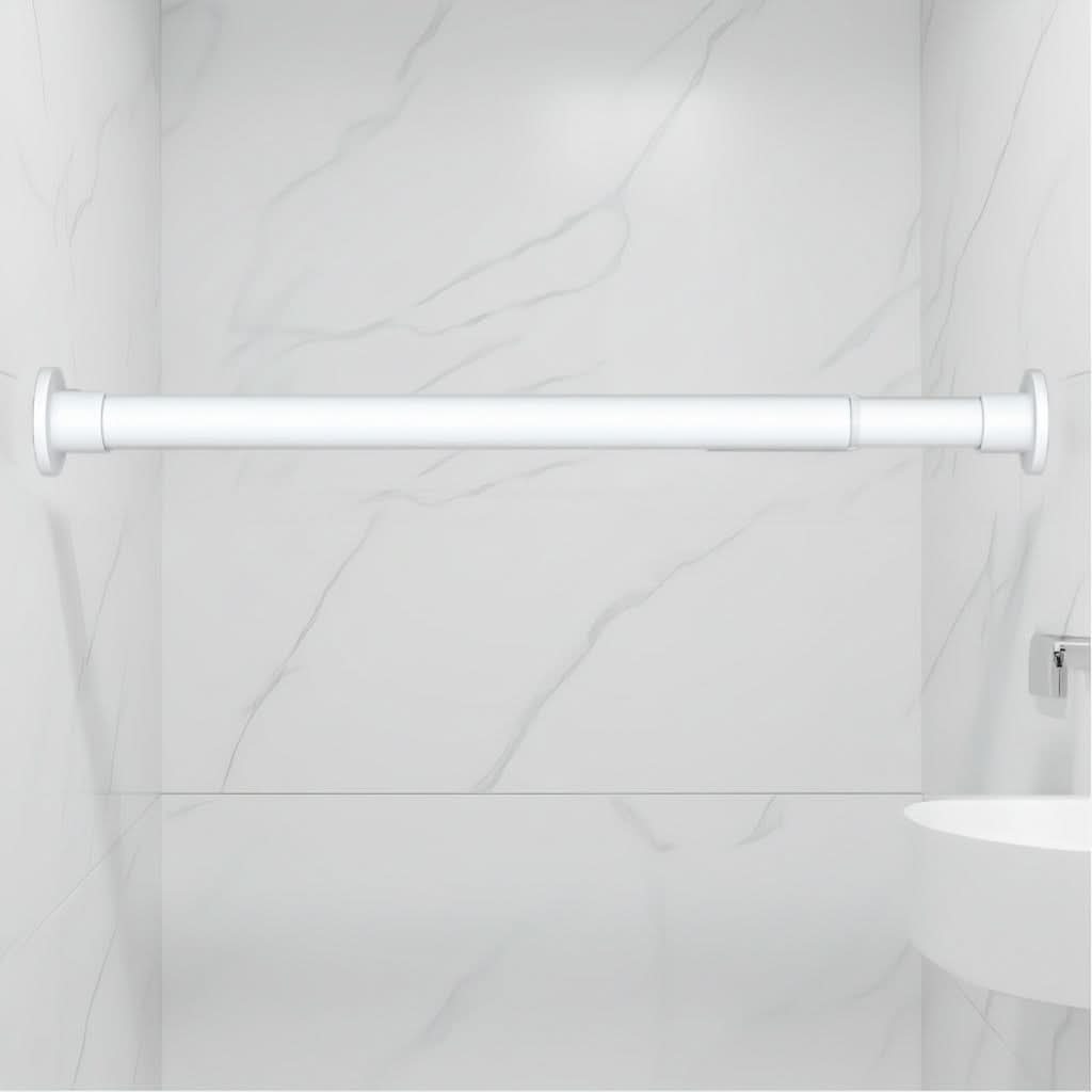 Reinforced Spring Tension Rod for Bathrooms and Closets