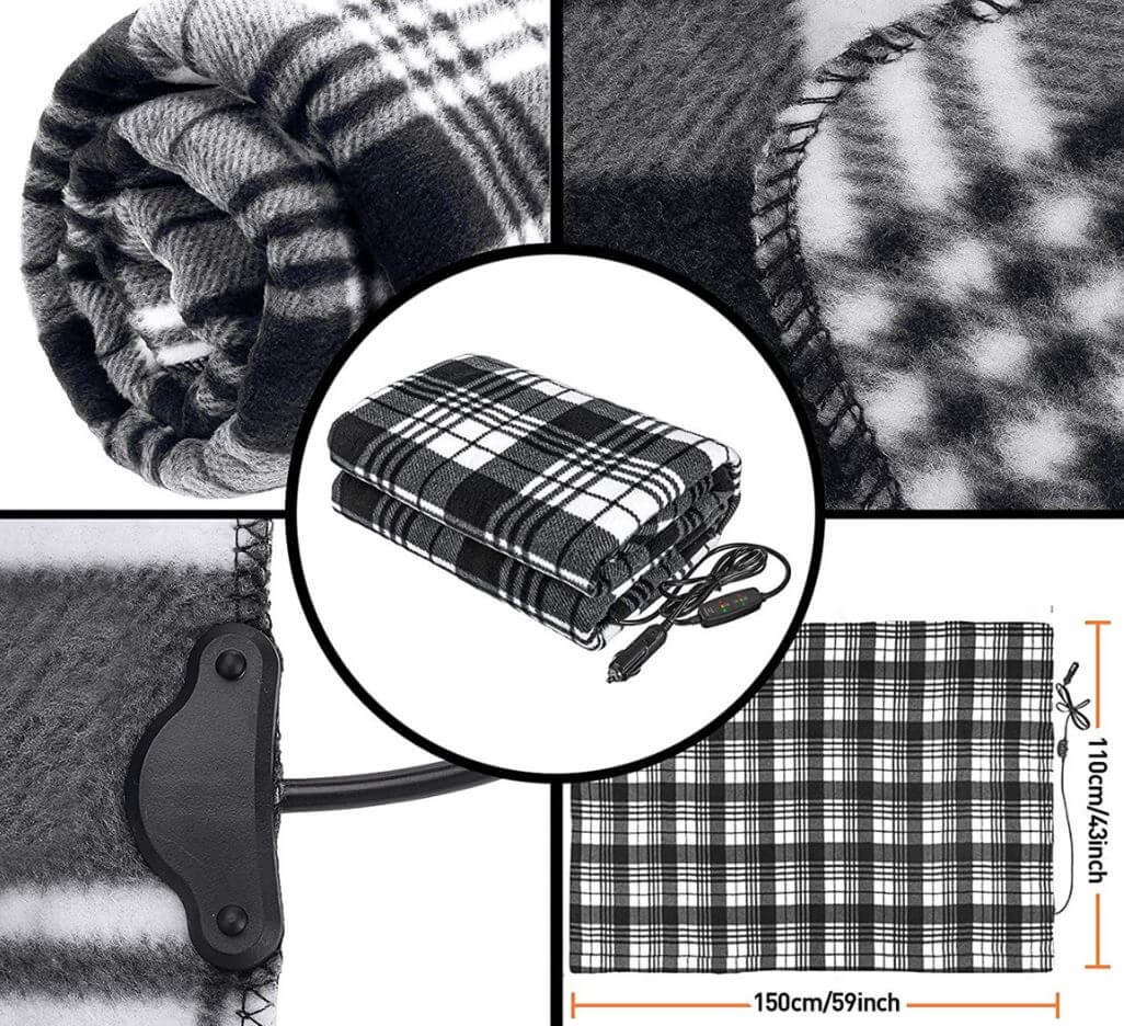 Electric Heated Blanket for Instant Warmth Anytime, Anywhere
