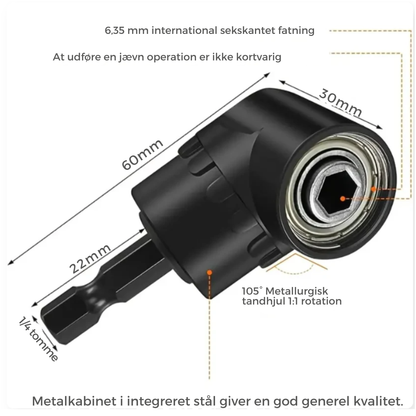 105° Drill Adapter for Easy Access to Tight Spaces