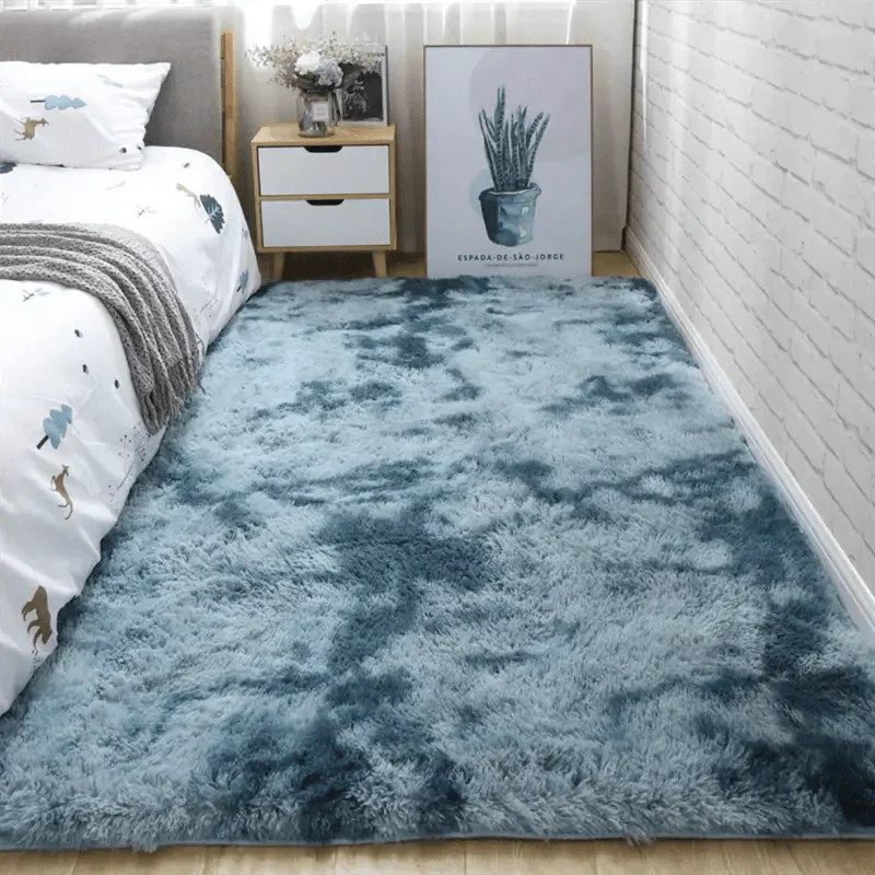 Soft Area Rug | Plush & Non-Slip | Tie-Dye Pattern | 31x47 inches