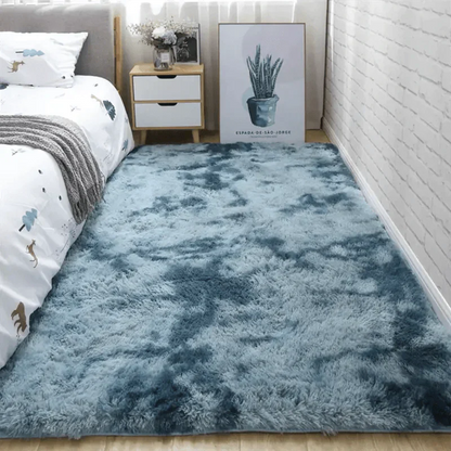 Soft Area Rug | Plush & Non-Slip | Tie-Dye Pattern | 31x47 inches