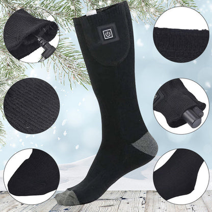 Rechargeable Heated Socks with Adjustable Temperature – Up to 8 Hours Warmth