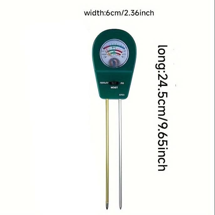 Three-in-One Soil Tester for Garden Use