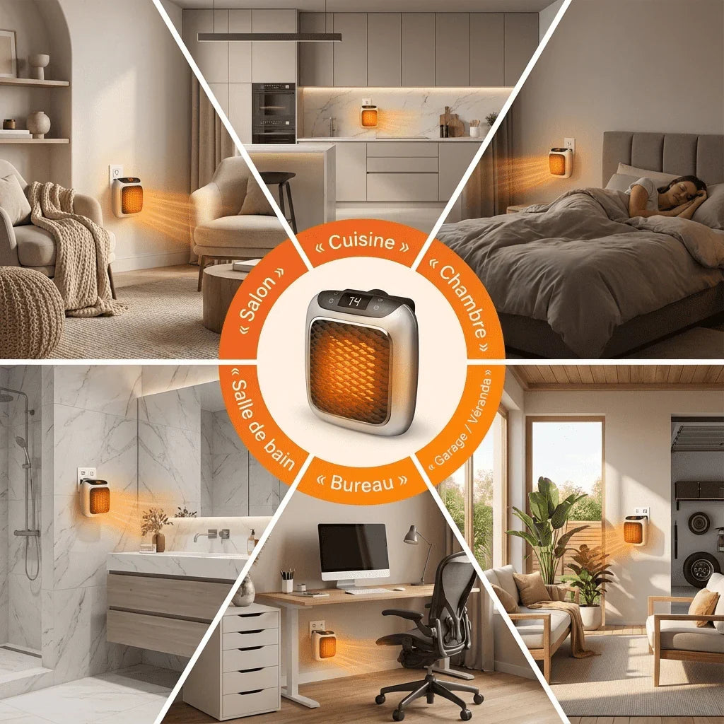 800W Low Energy Portable Electric Heater