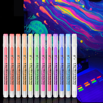 Waterproof Neon Face Paint for All-Night Glow