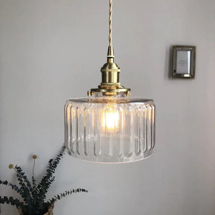 Celeste Vintage Pendant Light with Crystal Accents