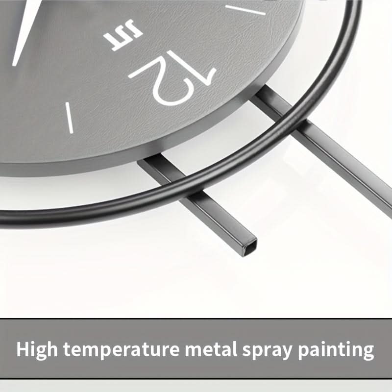 Scandinavian Minimalist Wall Clock with Quiet Iron Frame Design