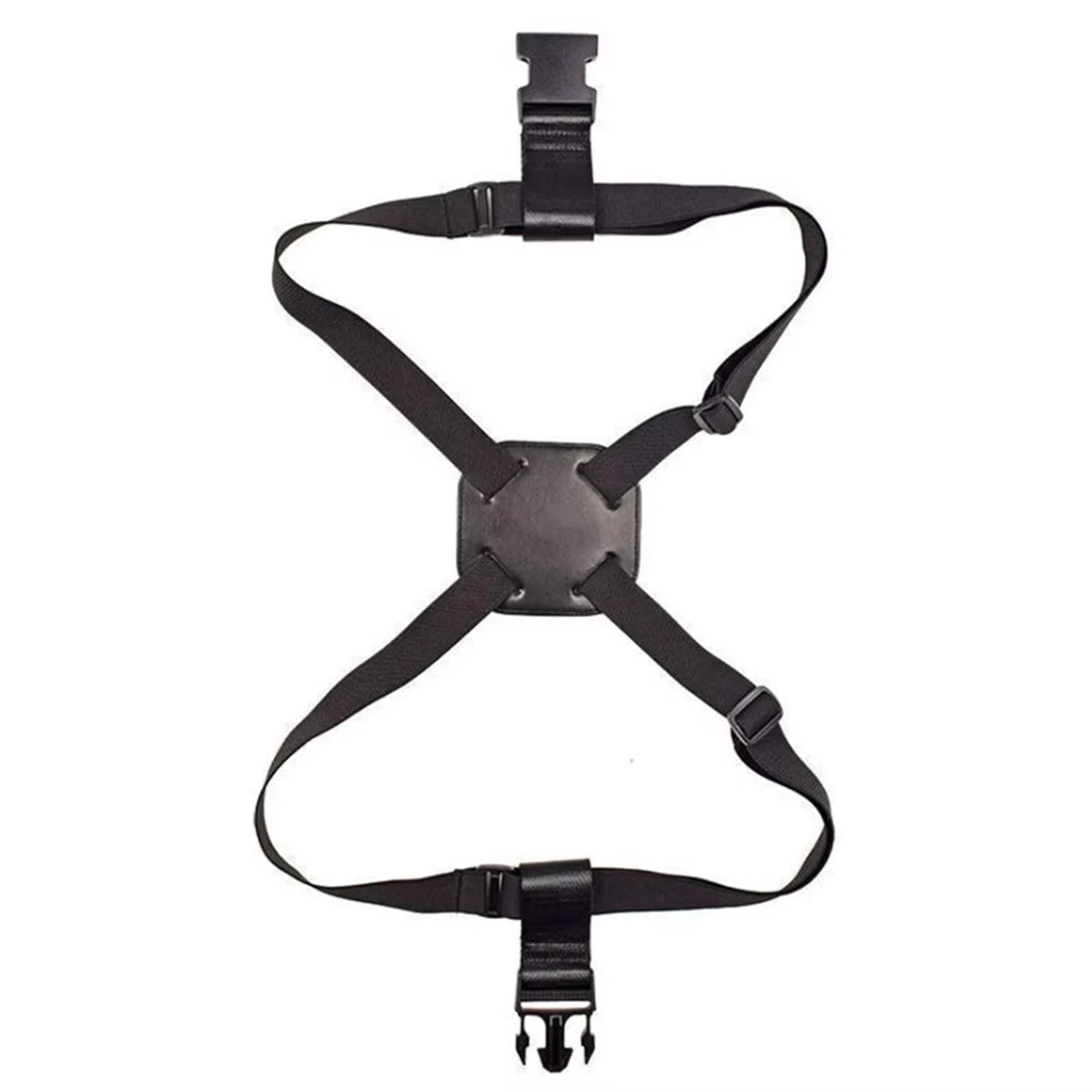 Adjustable Luggage Strap for Travel - Durable Black Polyester