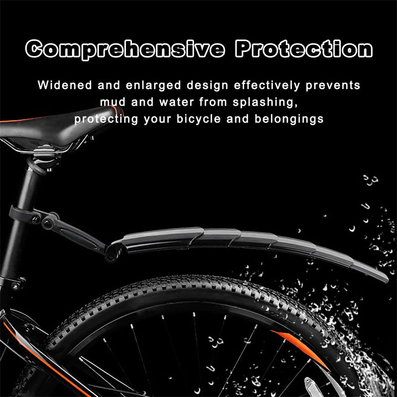 Adjustable Retractable Mudguard Set for Bicycles