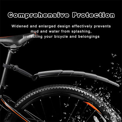 Adjustable Retractable Mudguard Set for Bicycles