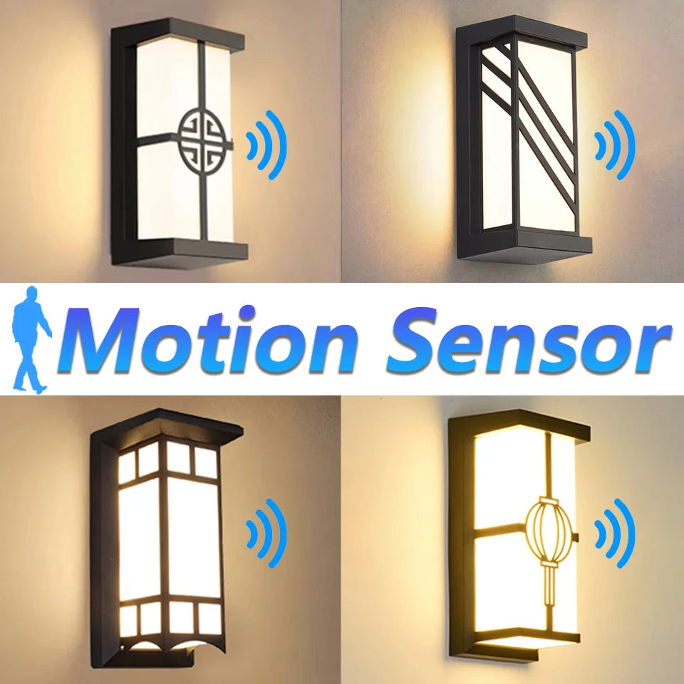 Outdoor Wall Light with Motion Sensor | Waterproof LED | 16W/30W IP65