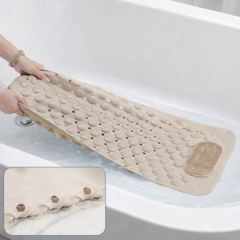 Slip-Resistant Bath Mat - Prevents Falls and Slips for All Ages