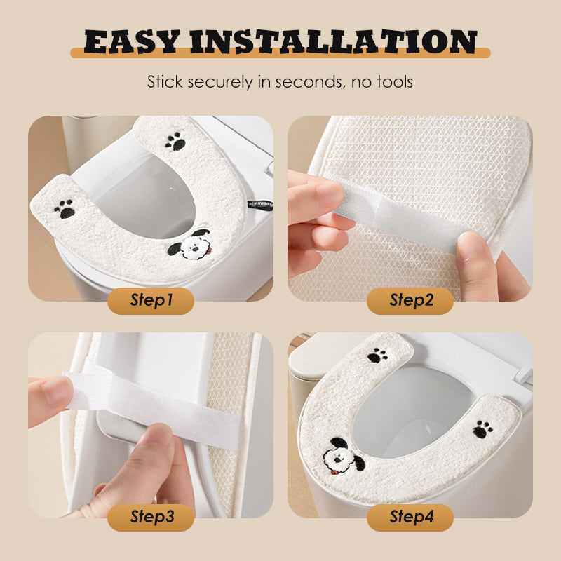 Say Goodbye to Cold Toilet Seats - Cozy Toilet Seat Cushion