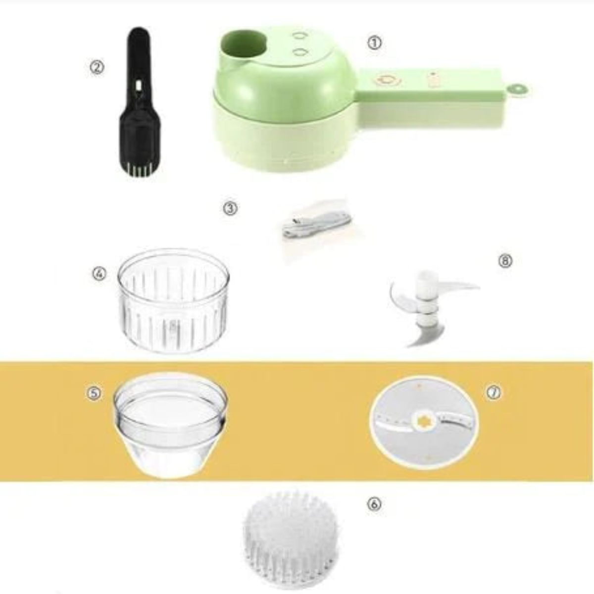 4-in-1 Kitchen Gadget for Quick Chopping and Food Preparation