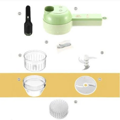 4-in-1 Kitchen Gadget for Quick Chopping and Food Preparation