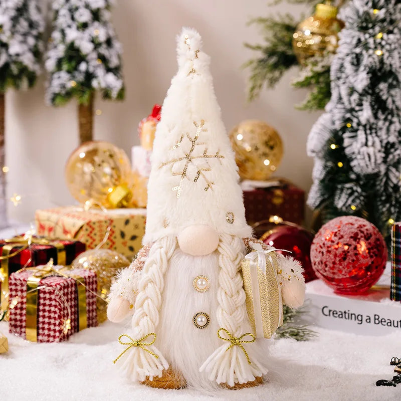 Illuminated Christmas Gnome Decoration | 30 x 10 x 10 cm | LED Table & Window Ornament | Battery Operated | Holiday Gift Idea