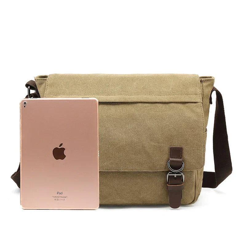 Stylish Canvas Shoulder Bag for On-the-Go Organization