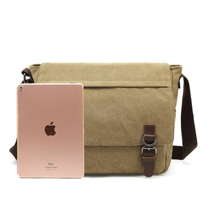 Stylish Canvas Shoulder Bag for On-the-Go Organization