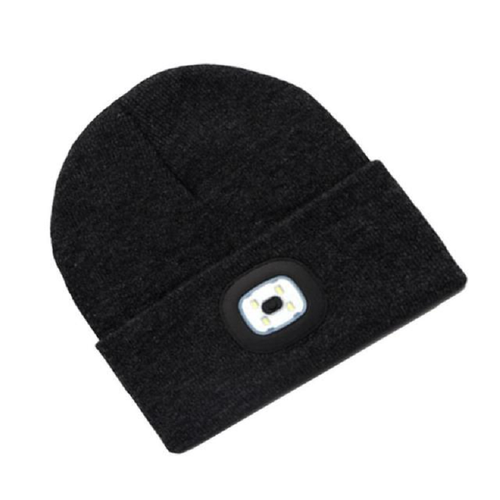 Unisex LED Beanie with USB Rechargeable Feature