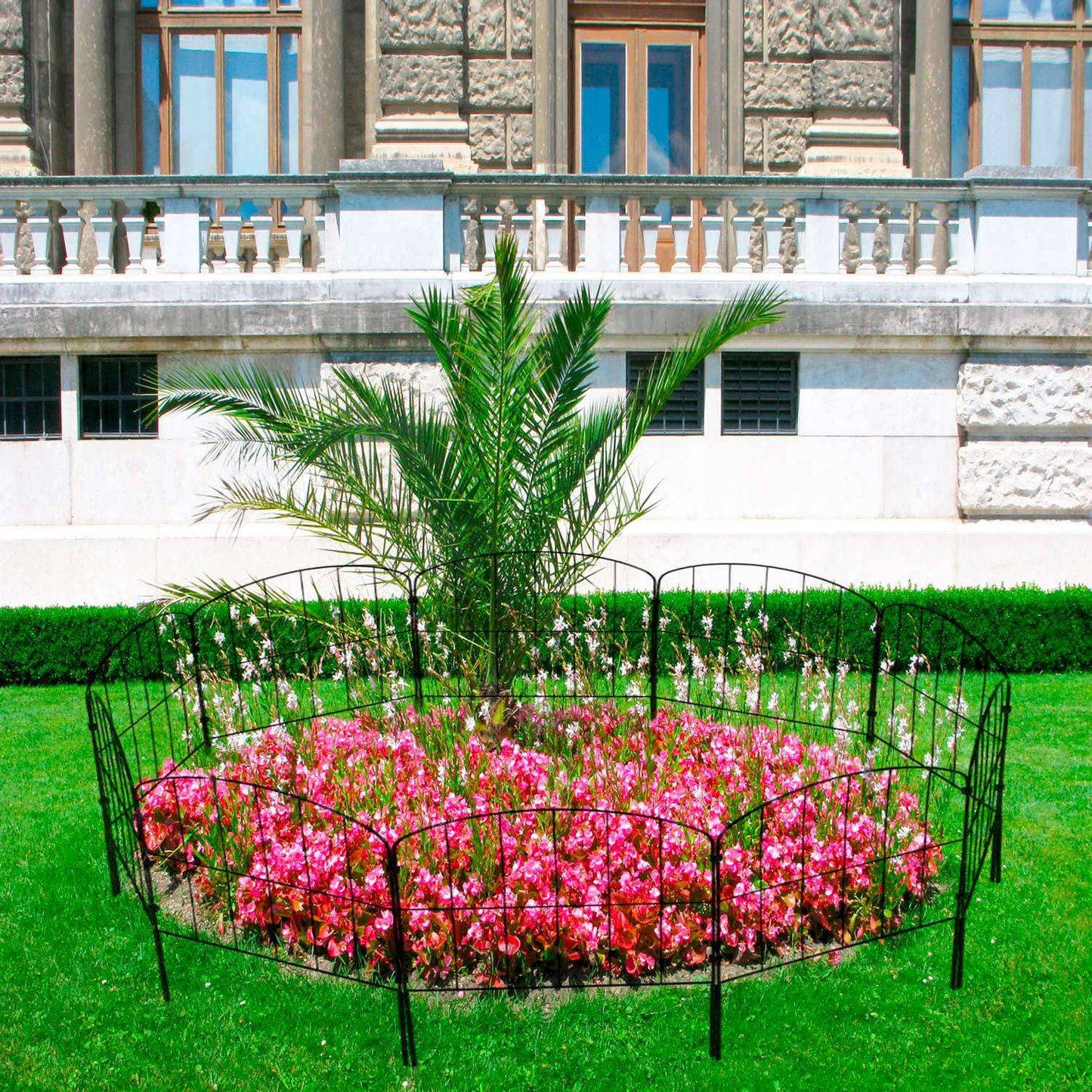 Stylish Fence for Immediate Protection of Plants and Pets
