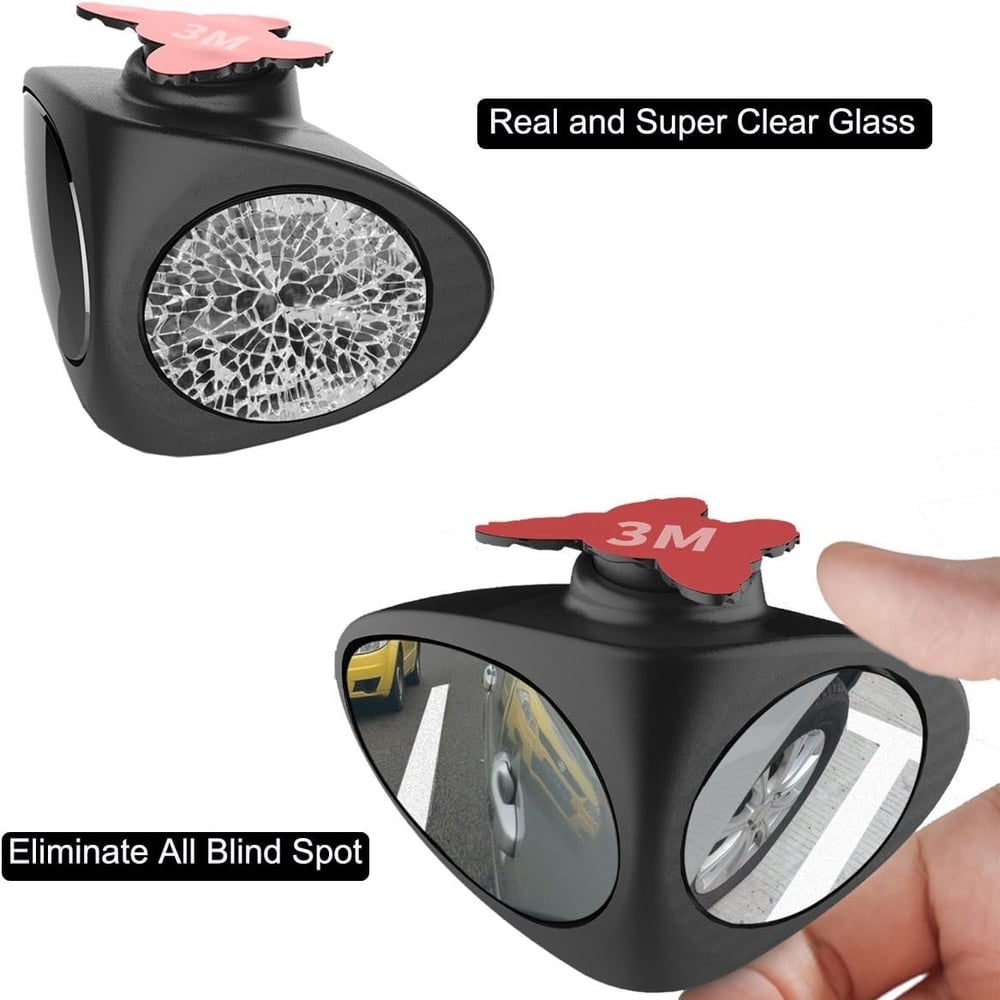 Dual-Perspective Blind Spot Mirrors (Set of 2) | Enhanced Vision for Safer Driving